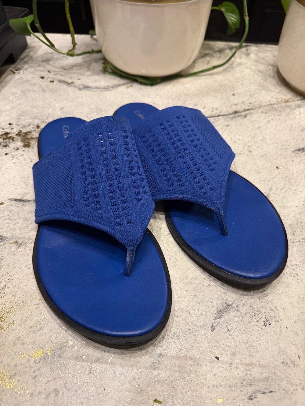 Calvin Klein Royal Blue Slide Sandals size 10
